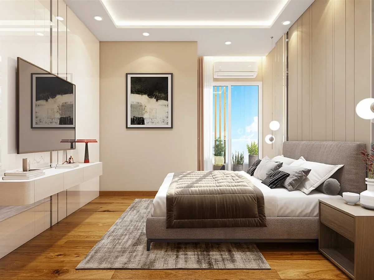 Wave Gardens 3 BHK third bedroom interior