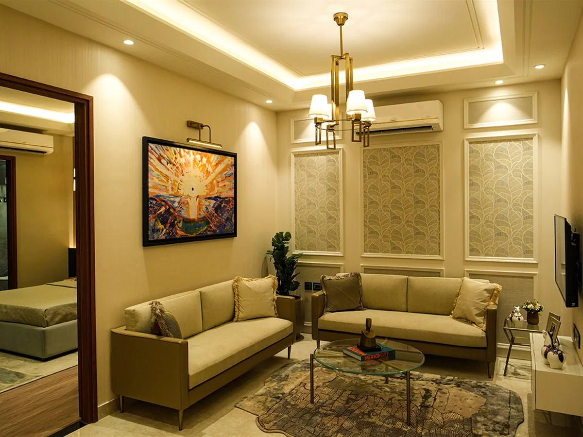 Wave Gardens 4 BHK family lounge