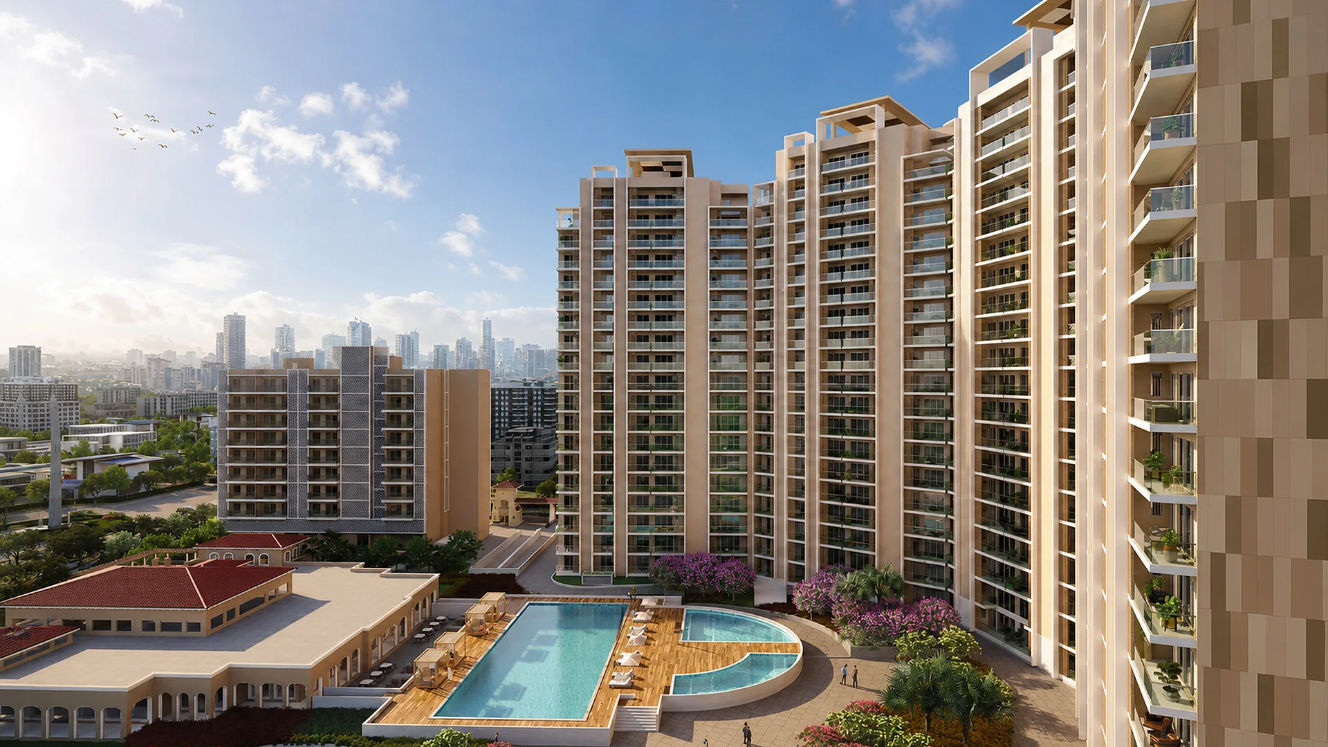 Wave Gardens Phase II residential towers at Wave Estate Mohali