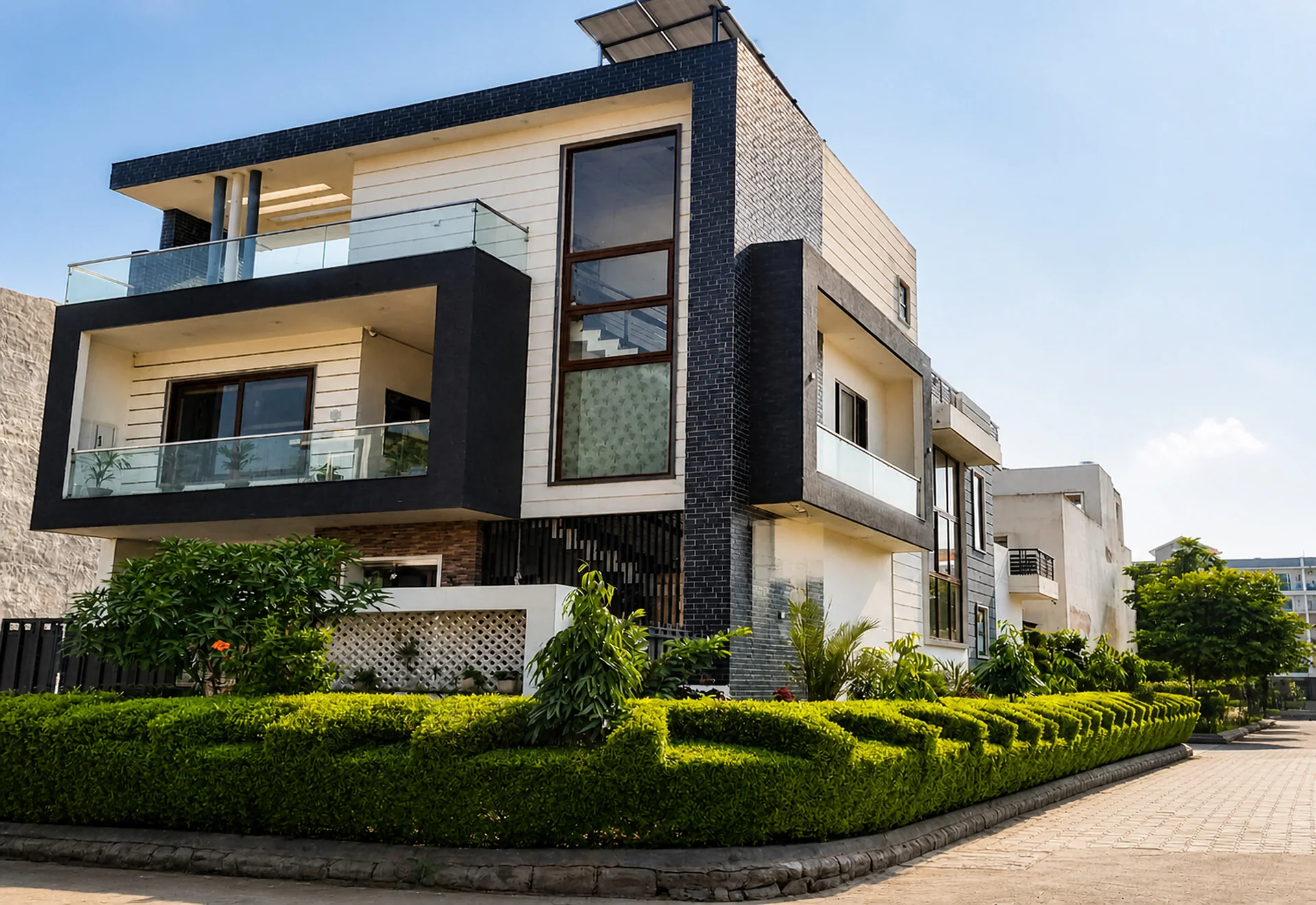 Completed contemporary residence in Wave Estate Mohali